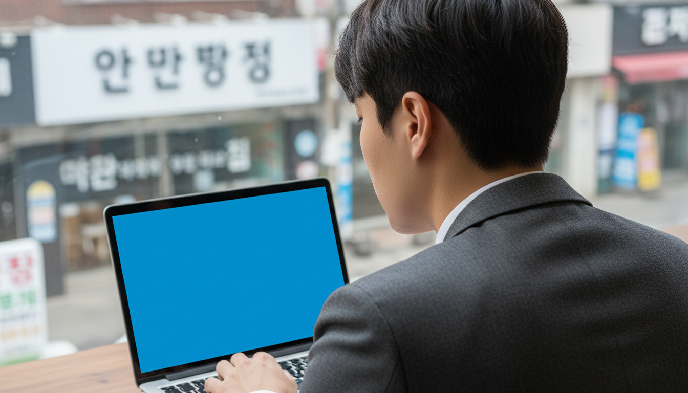 챗GPT 창에 자전거 타는 이미지가 뜬 노트북